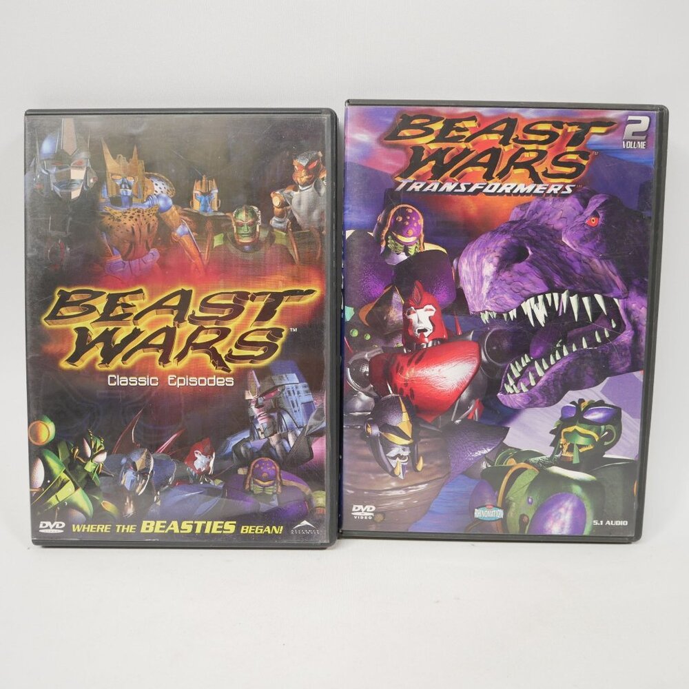 Beast Wars Transformers 2 DVD Set Vol. 2 & Classic Episodes TESTED
